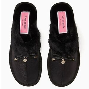 Nwt Kate Spade slippers  black 7